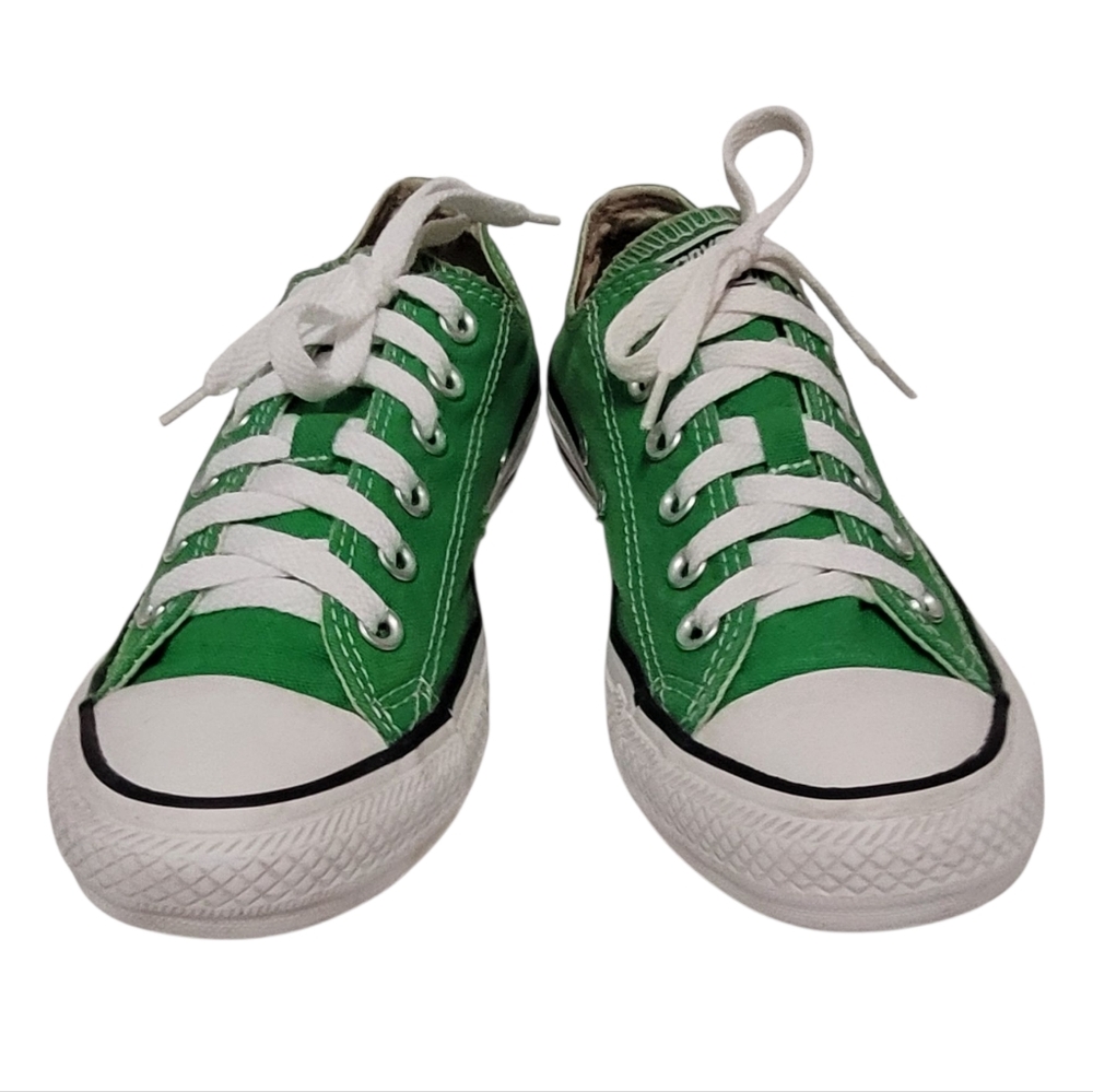 Converse Classic Green and White Sneakers